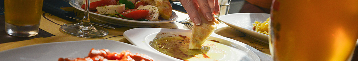 Eating Greek Mediterranean at Pita Grille restaurant in Taylors, SC.